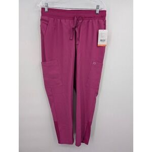 Wink Women's Modern Fit Cargo Scrub Pants Pink NWT Women's Medium Petite